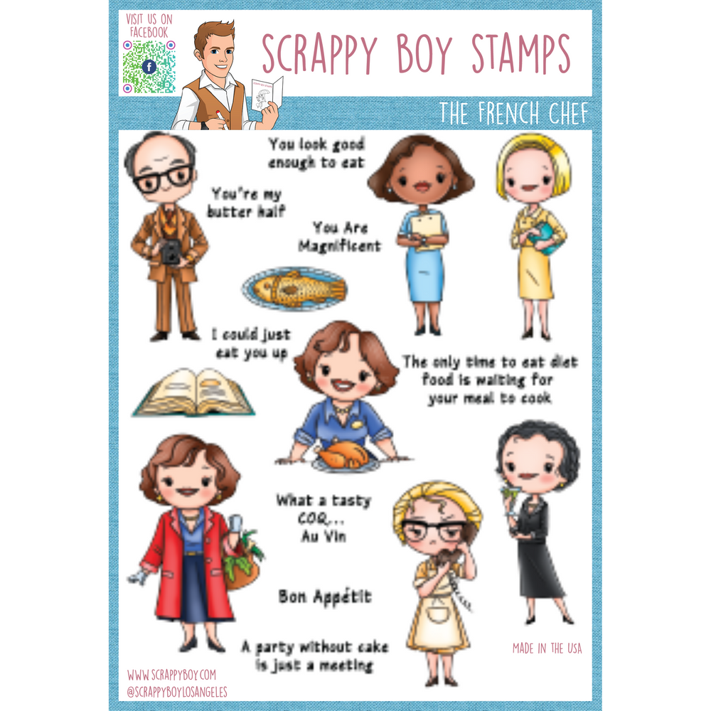 
                  
                    The French Chef - 6x8 Stamp Set Scrappy Boy Stamps
                  
                