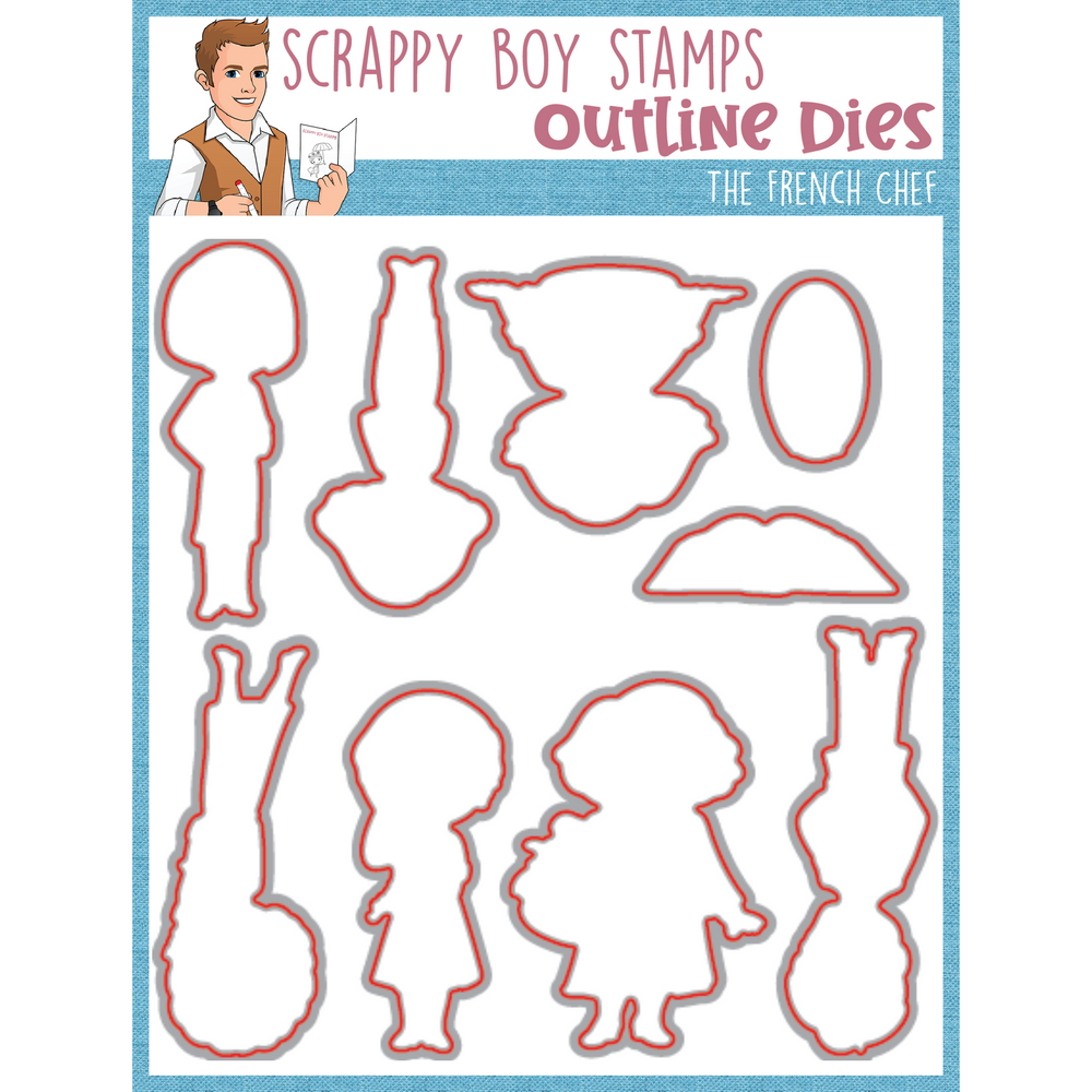 
                  
                    Outline Dies - The French Chef scrappyboystamps
                  
                