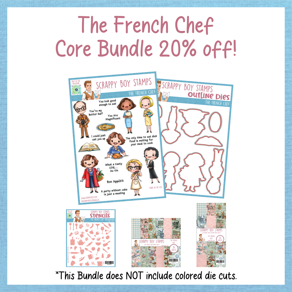Core Bundle - The French Chef Release Scrappy Boy Stamps