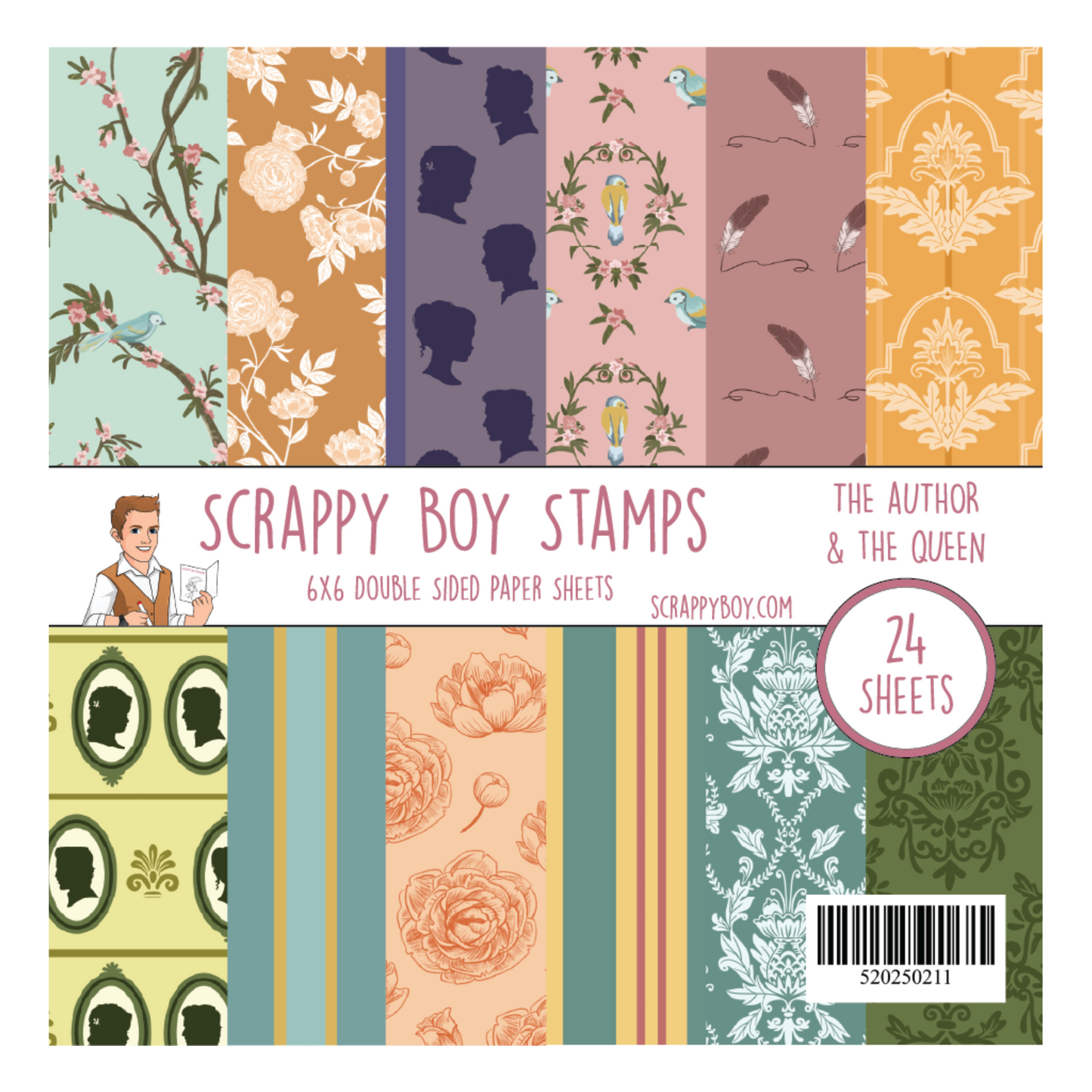 The Author and The Queen 6x6 Paper Pack scrappyboystamps