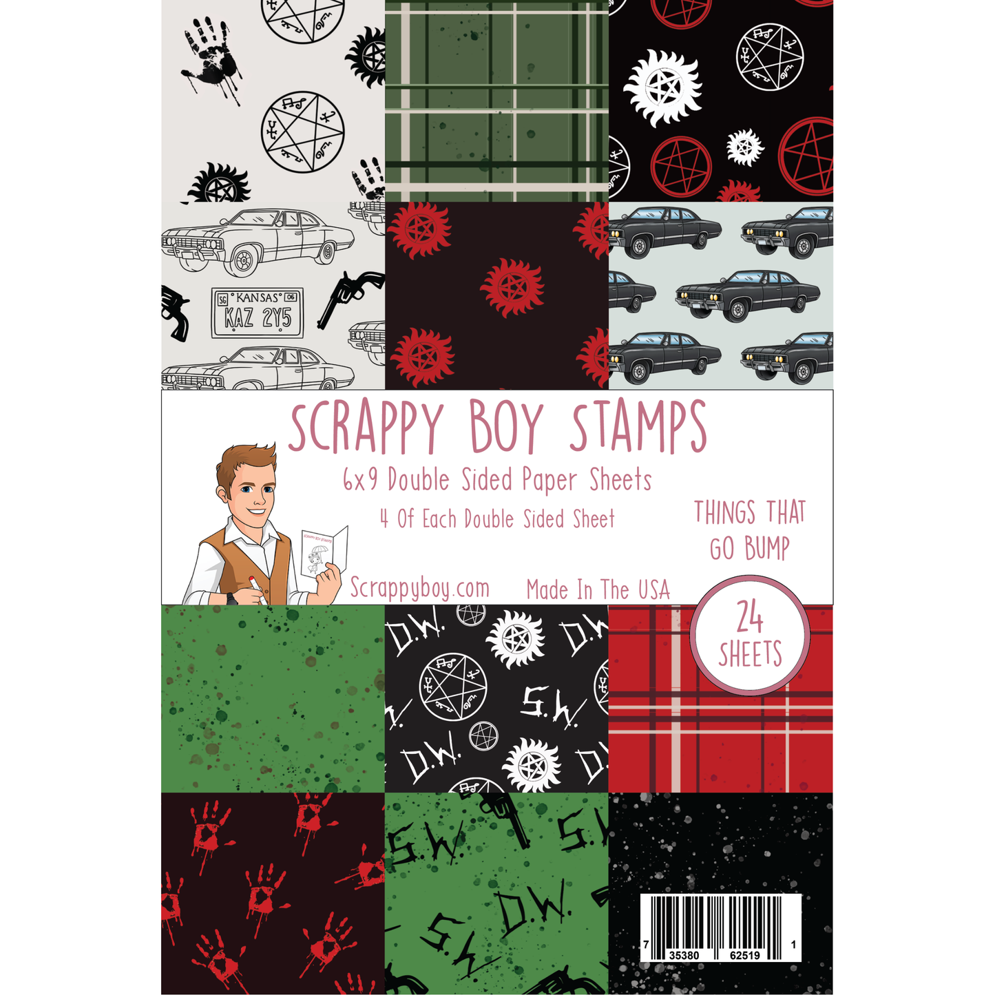 Things That Go Bump 6x9 Paper Pack scrappyboystamps