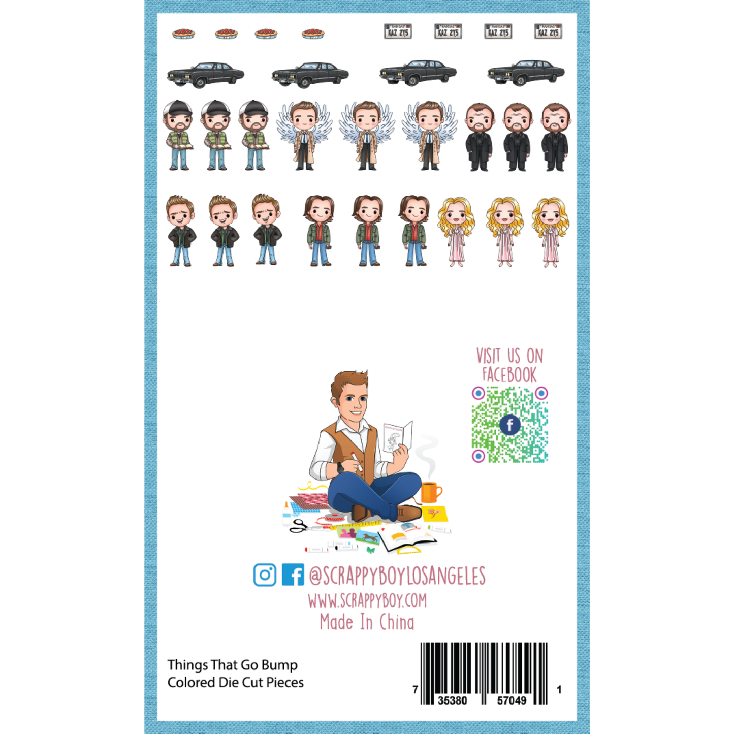 Things That Go Bump - Colored Die Cut Pieces Scrappy Boy Stamps