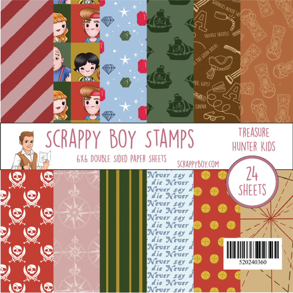 
                  
                    Treasure Hunter Kids 6x6 Paper Pack scrappyboystamps
                  
                