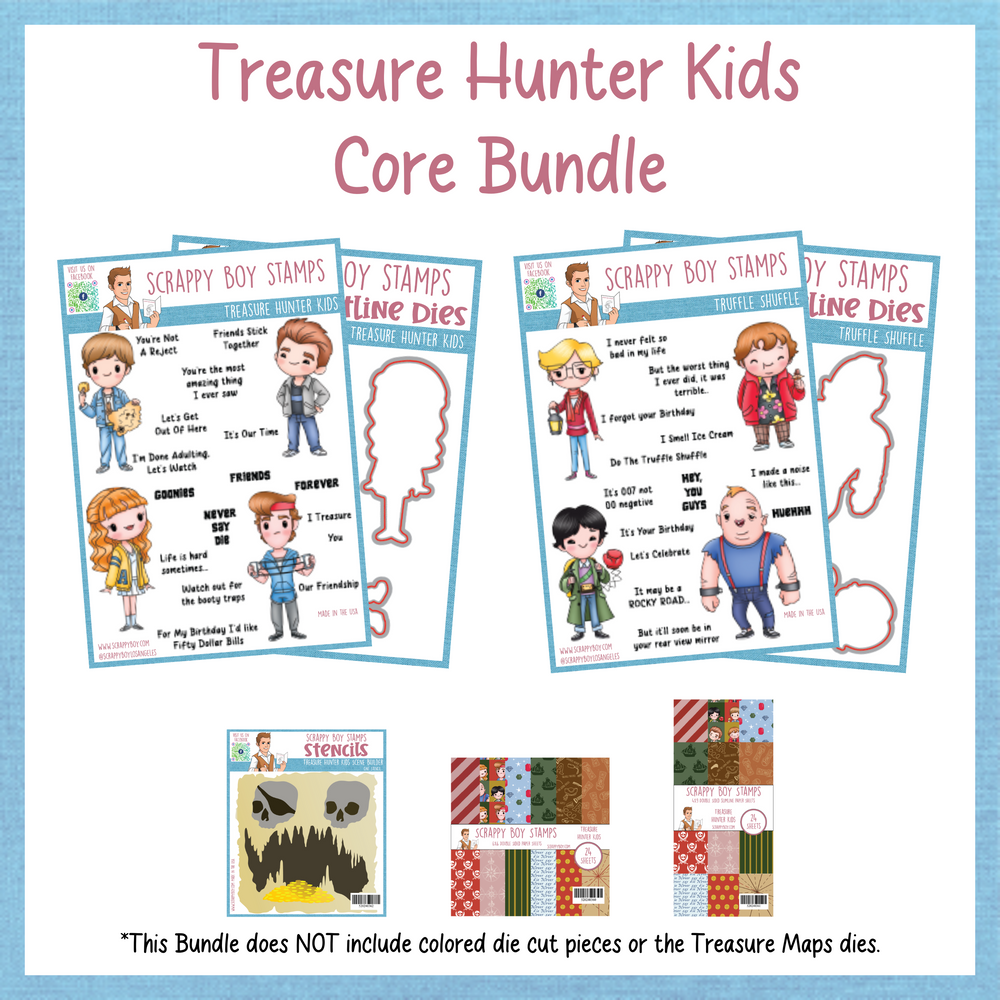 Core Bundle - Treasure Hunter Kids Scrappy Boy Stamps