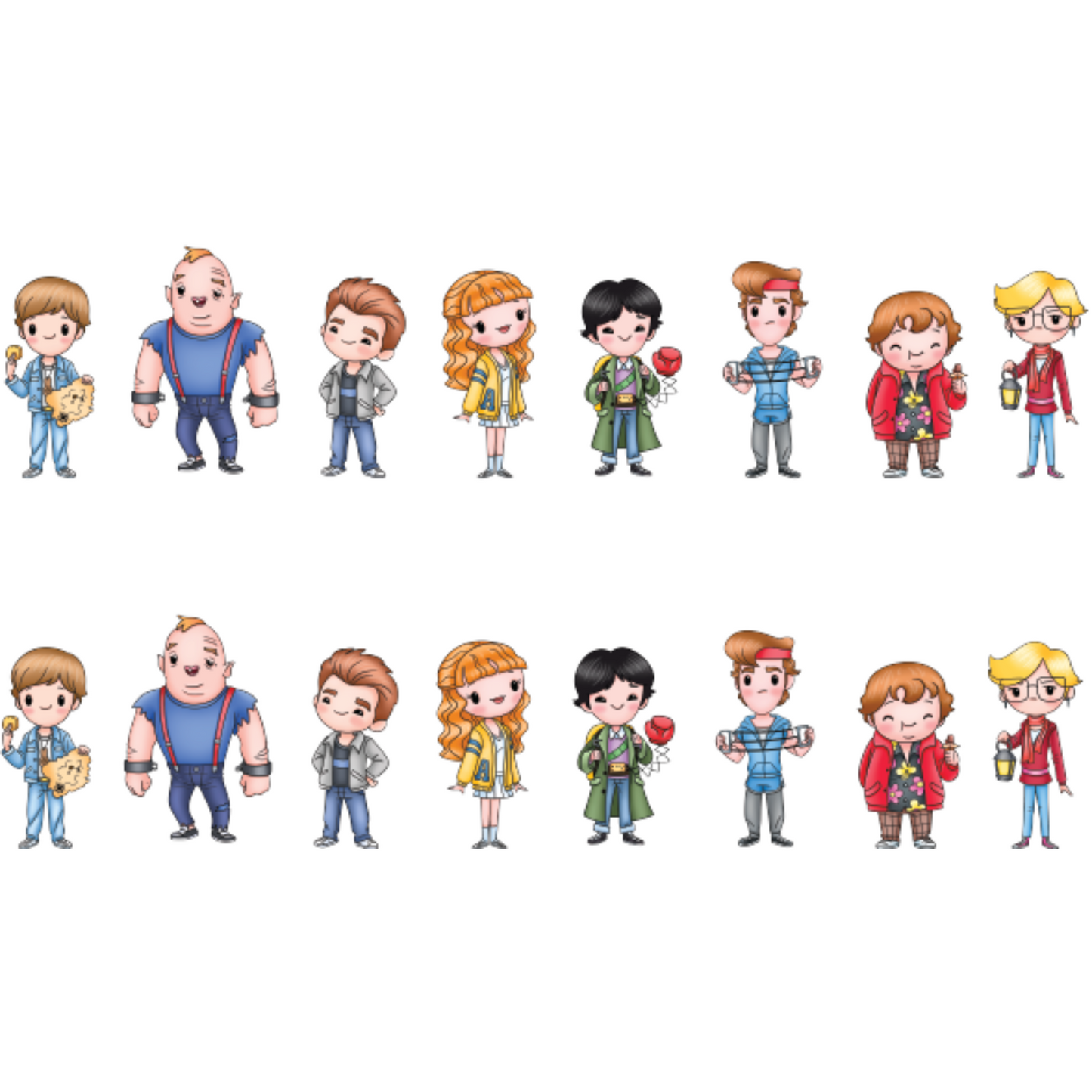 Treasure Hunter Kids - Colored Die Cut Pieces Scrappy Boy Stamps