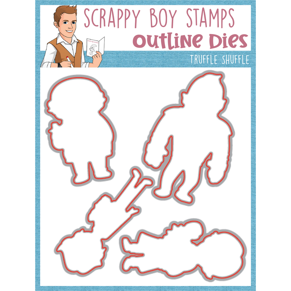 Outline Dies - Truffle Shuffle scrappyboystamps