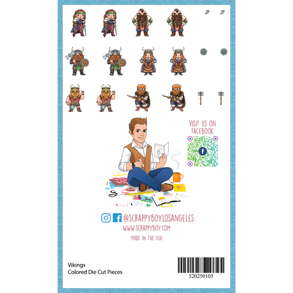 
                  
                    Vikings - Colored Die Cut Pieces Scrappy Boy Stamps
                  
                