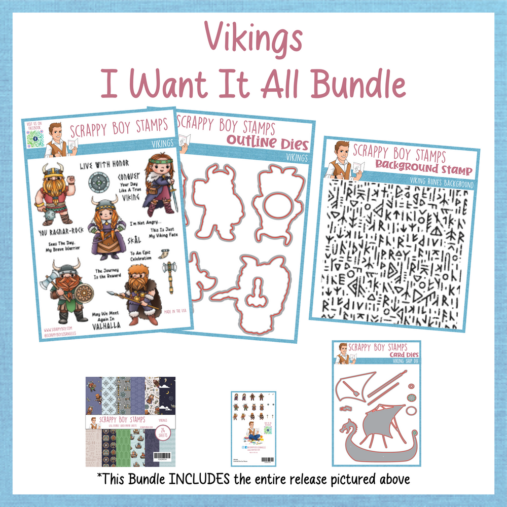 
                  
                    I Want It All Bundle - Vikings Release Scrappy Boy Stamps
                  
                