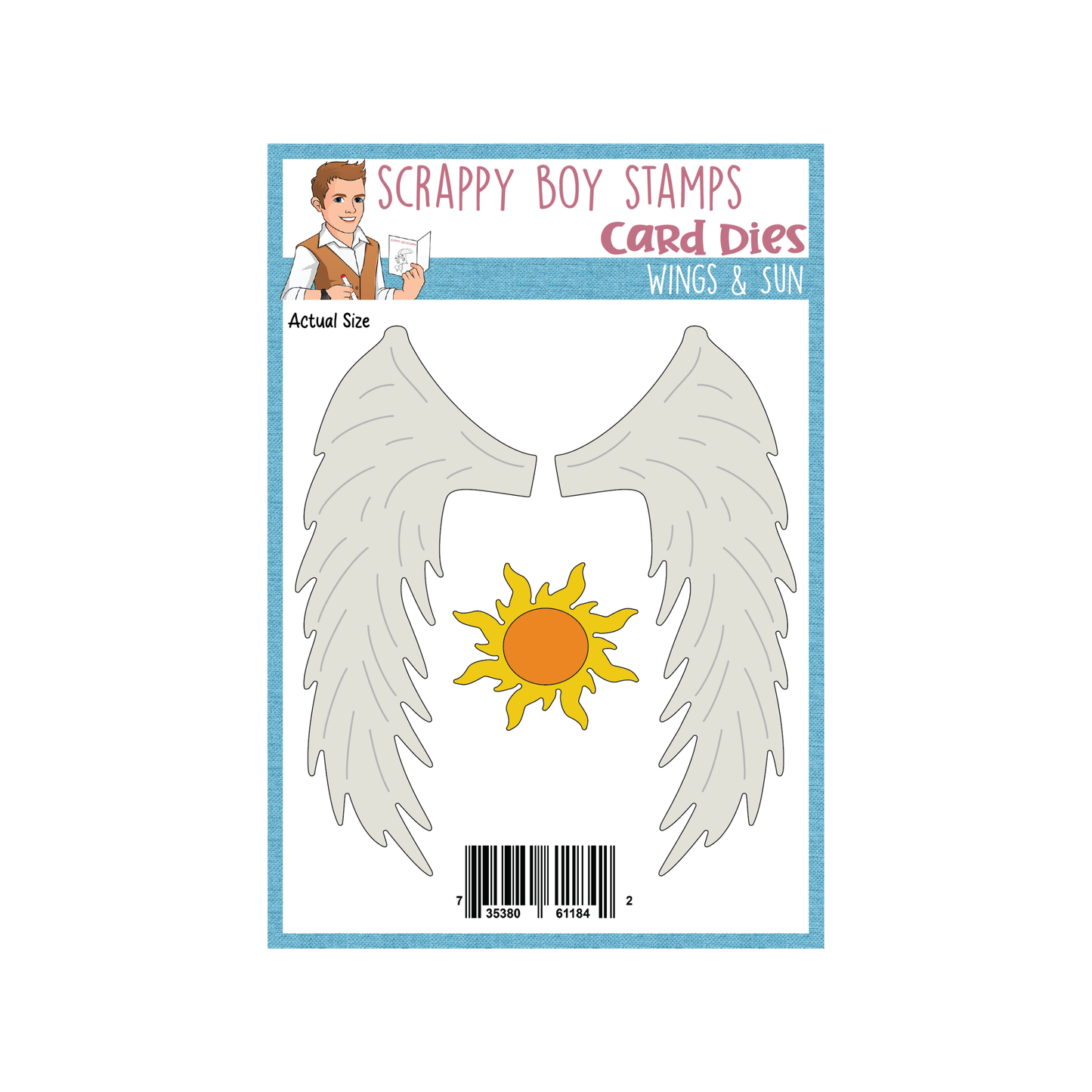 Wings & Sun Die Set scrappyboystamps