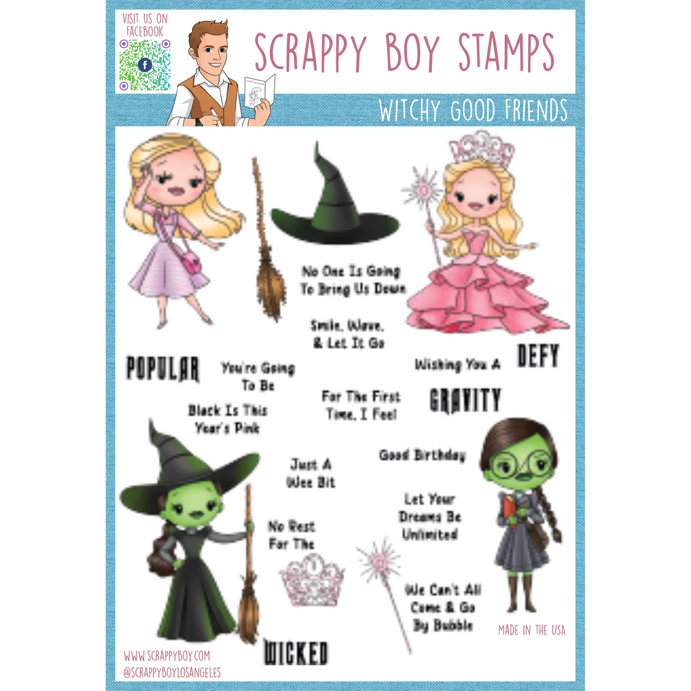 Witchy Good Friends - 6x8 Stamp Set