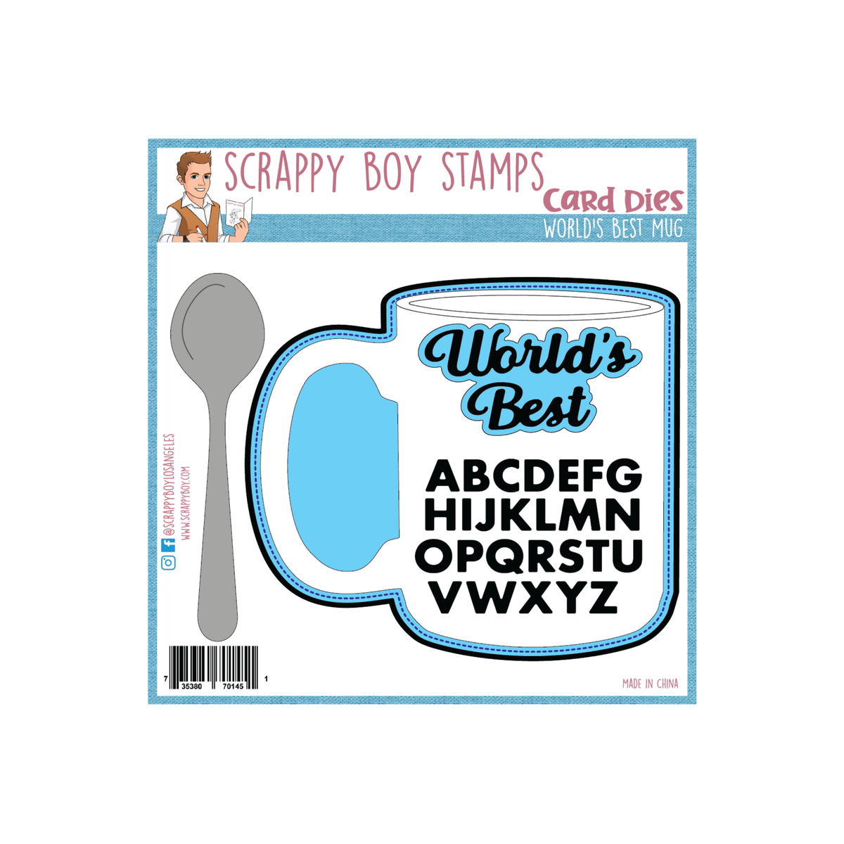 World's Best Mug Die Set scrappyboystamps