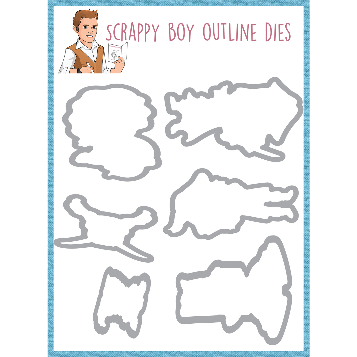 Outline Dies - A Pirate's Life scrappyboystamps