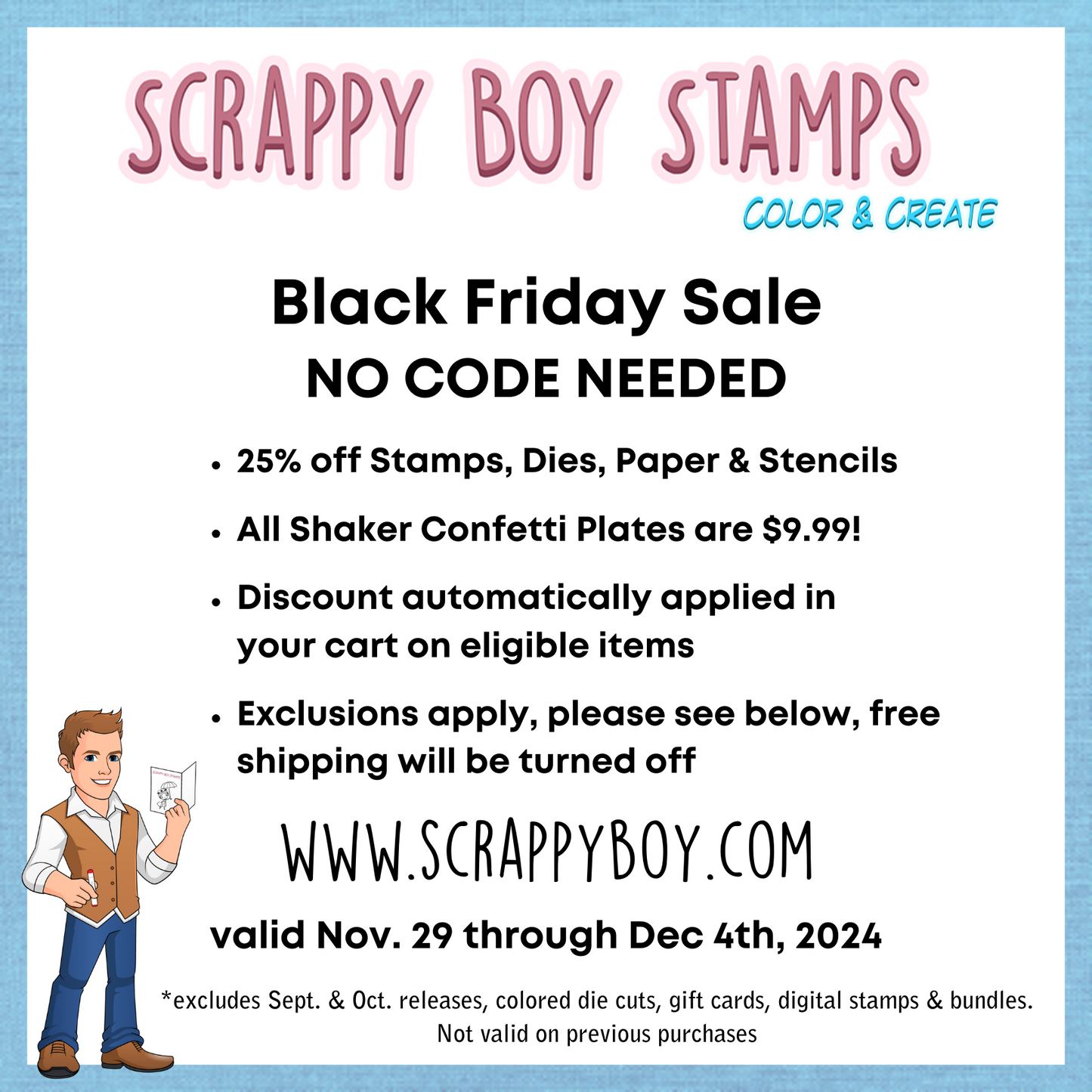 Scrappy Boy Stamps