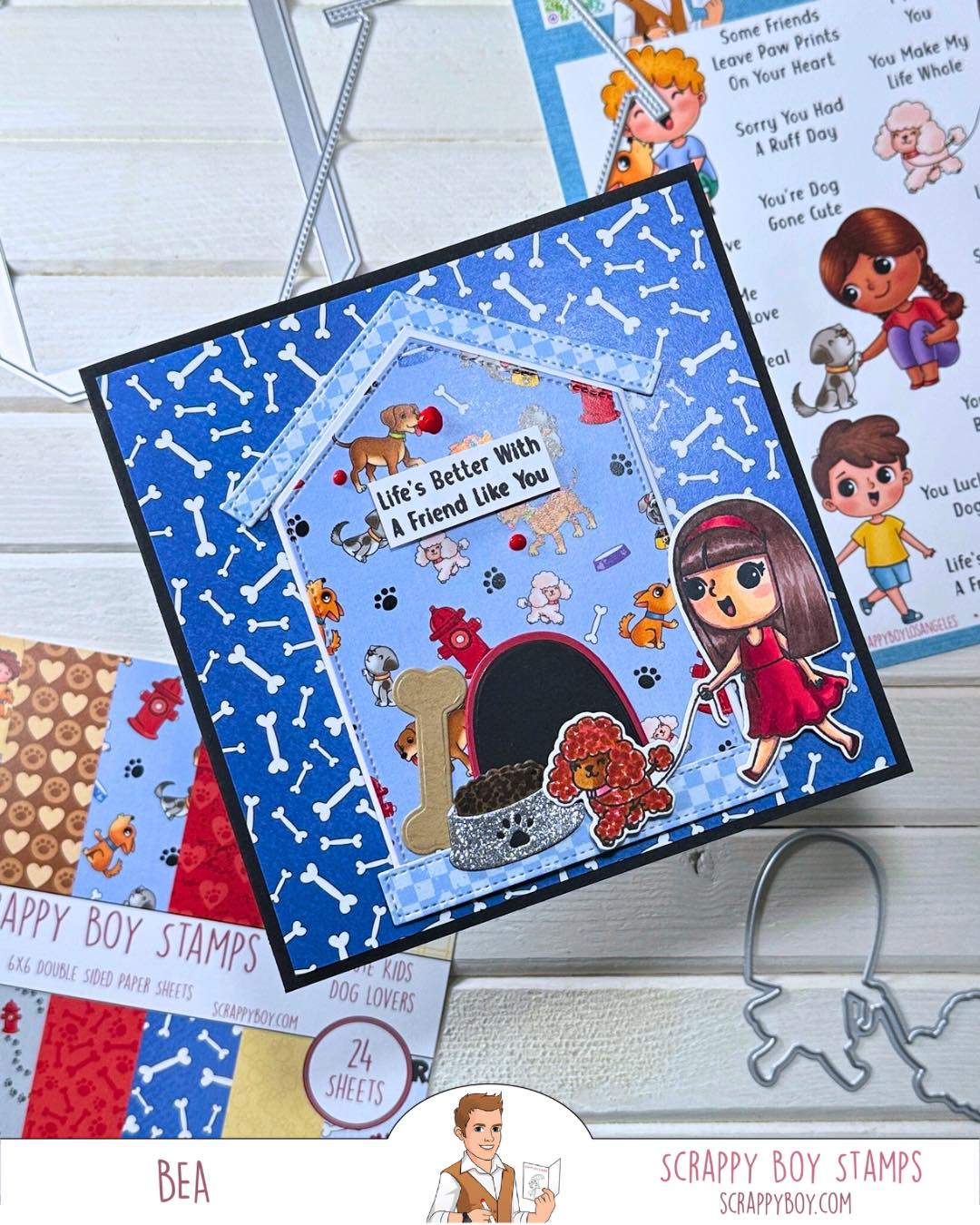 
                  
                    Bundle - Cute Kids Dog Lovers Stamp & Outline Dies Scrappy Boy Stamps
                  
                