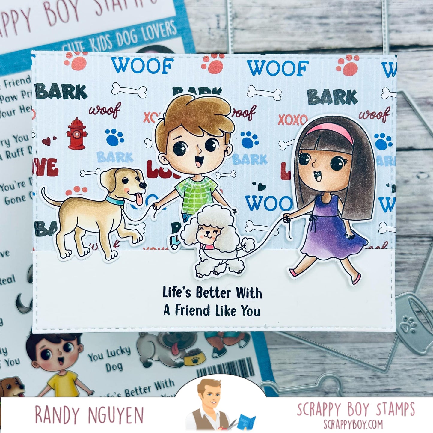 
                  
                    Bundle - Cute Kids Dog Lovers Stamp & Outline Dies Scrappy Boy Stamps
                  
                