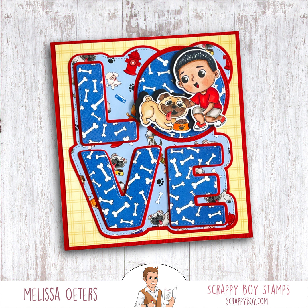 
                  
                    Bundle - Cute Kids Dog Lovers Stamp & Outline Dies Scrappy Boy Stamps
                  
                