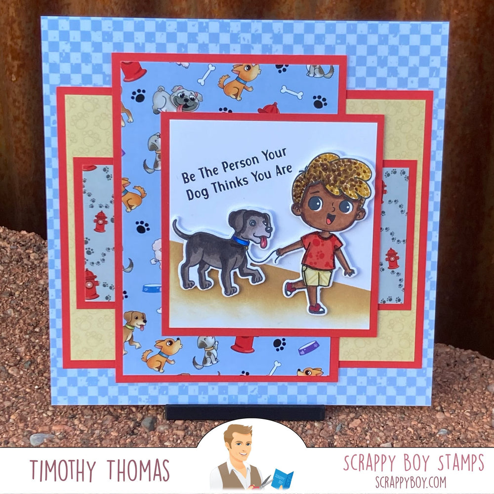 
                  
                    Bundle - Cute Kids Dog Lovers Stamp & Outline Dies Scrappy Boy Stamps
                  
                