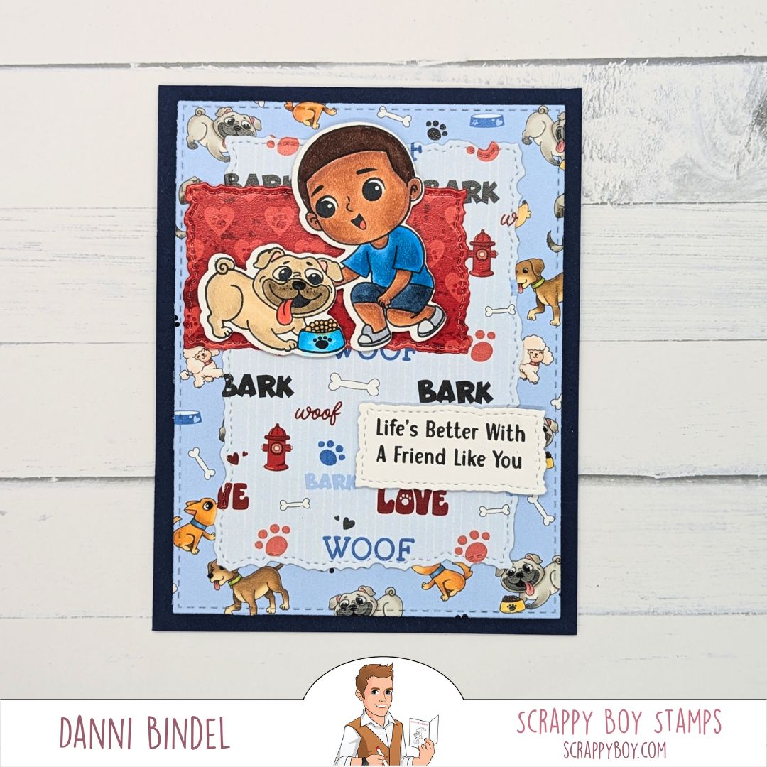 
                  
                    Bundle - Cute Kids Dog Lovers Stamp & Outline Dies Scrappy Boy Stamps
                  
                