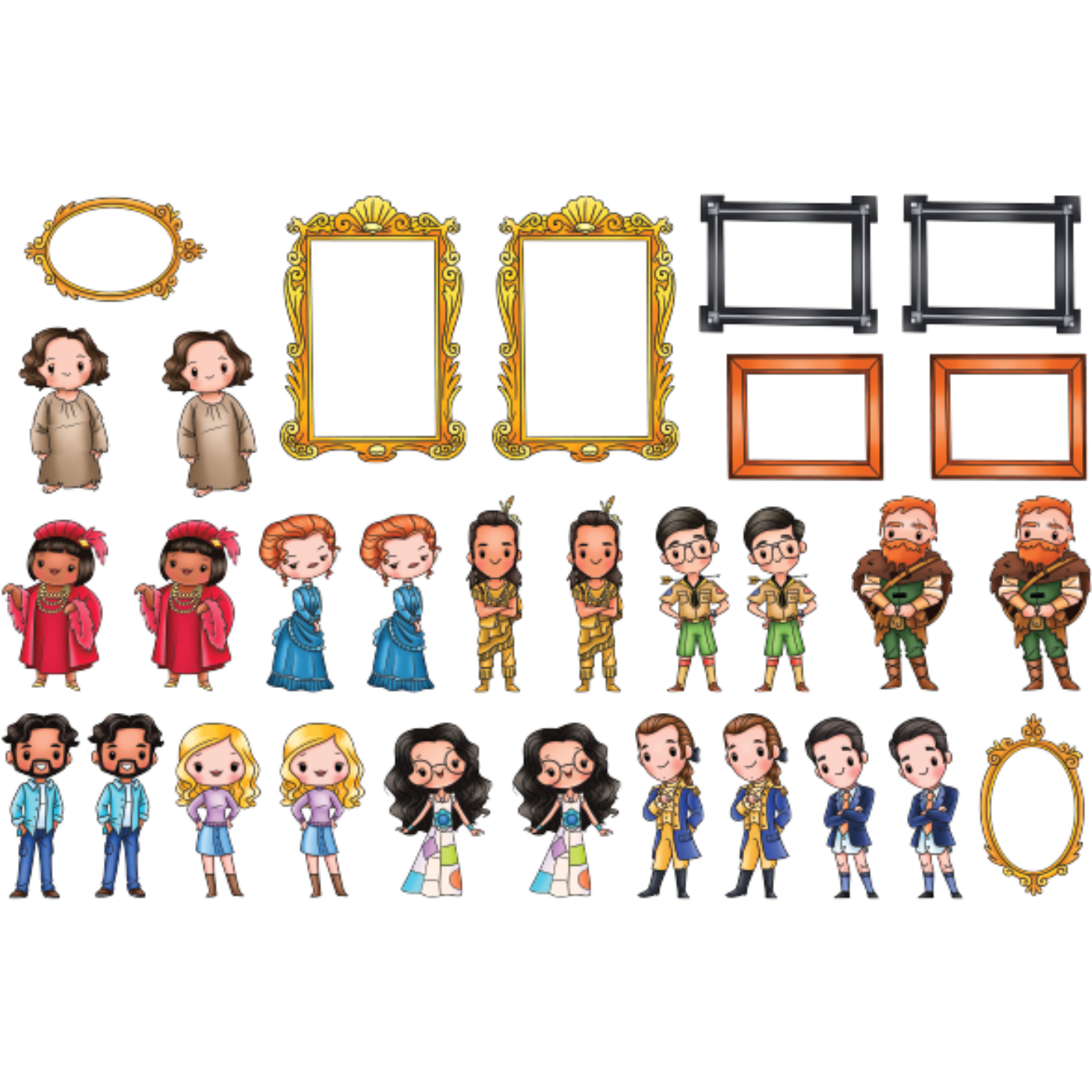 Eternal Guests - Colored Die Cut Pieces Scrappy Boy Stamps
