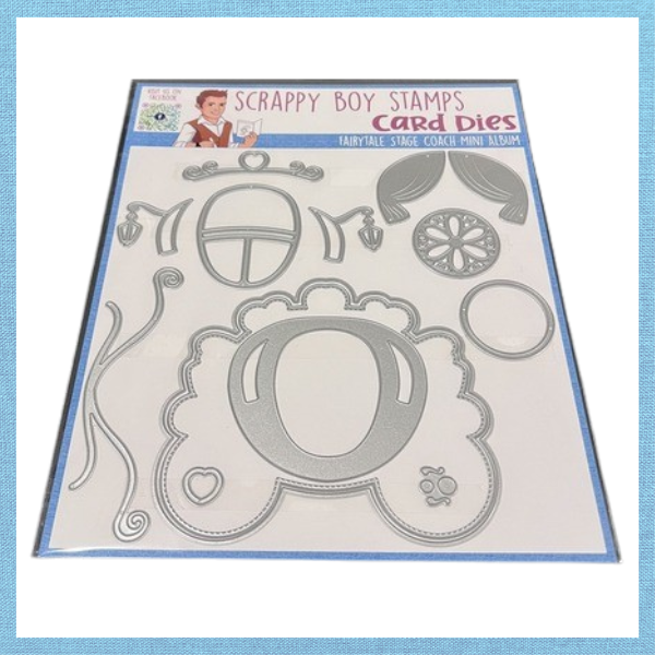 Fairytale Stage Coach Mini Album Die Set scrappyboystamps