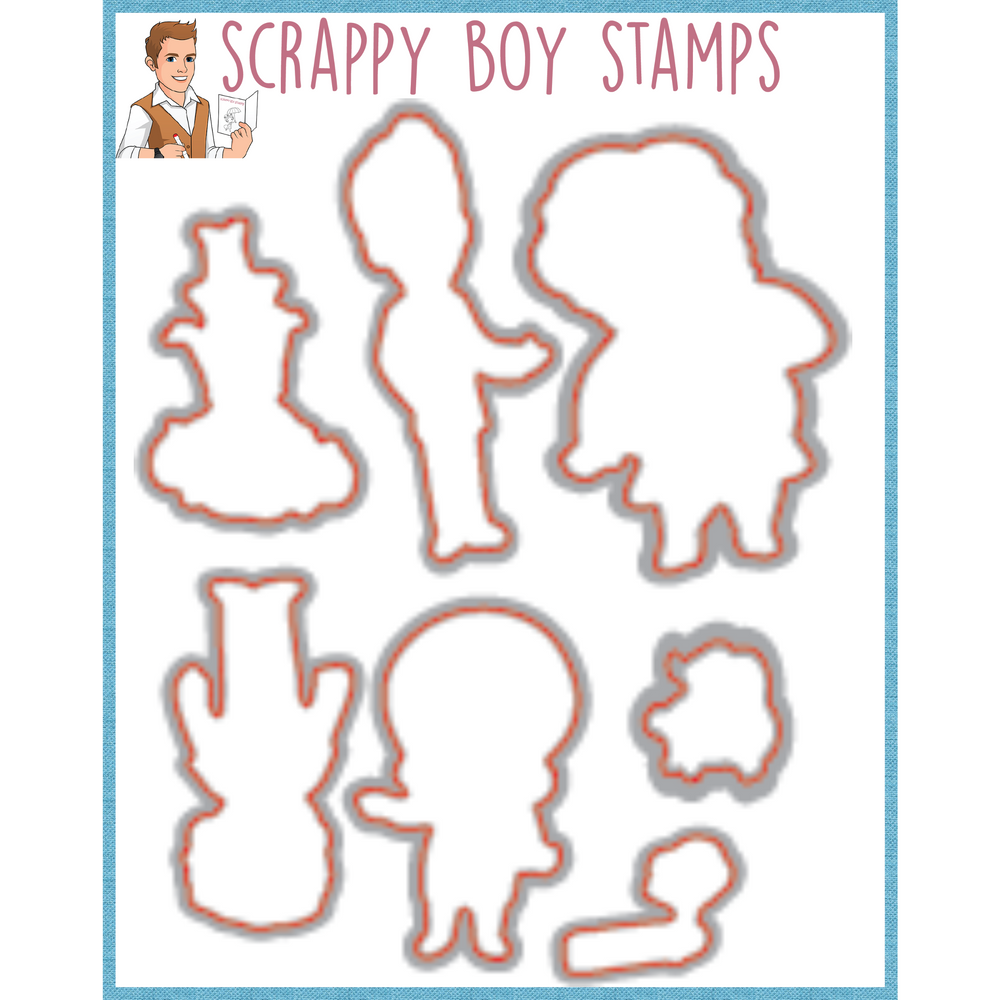 
                  
                    Bundle -  Hair Hopper Stamp & Outline Dies scrappyboystamps
                  
                