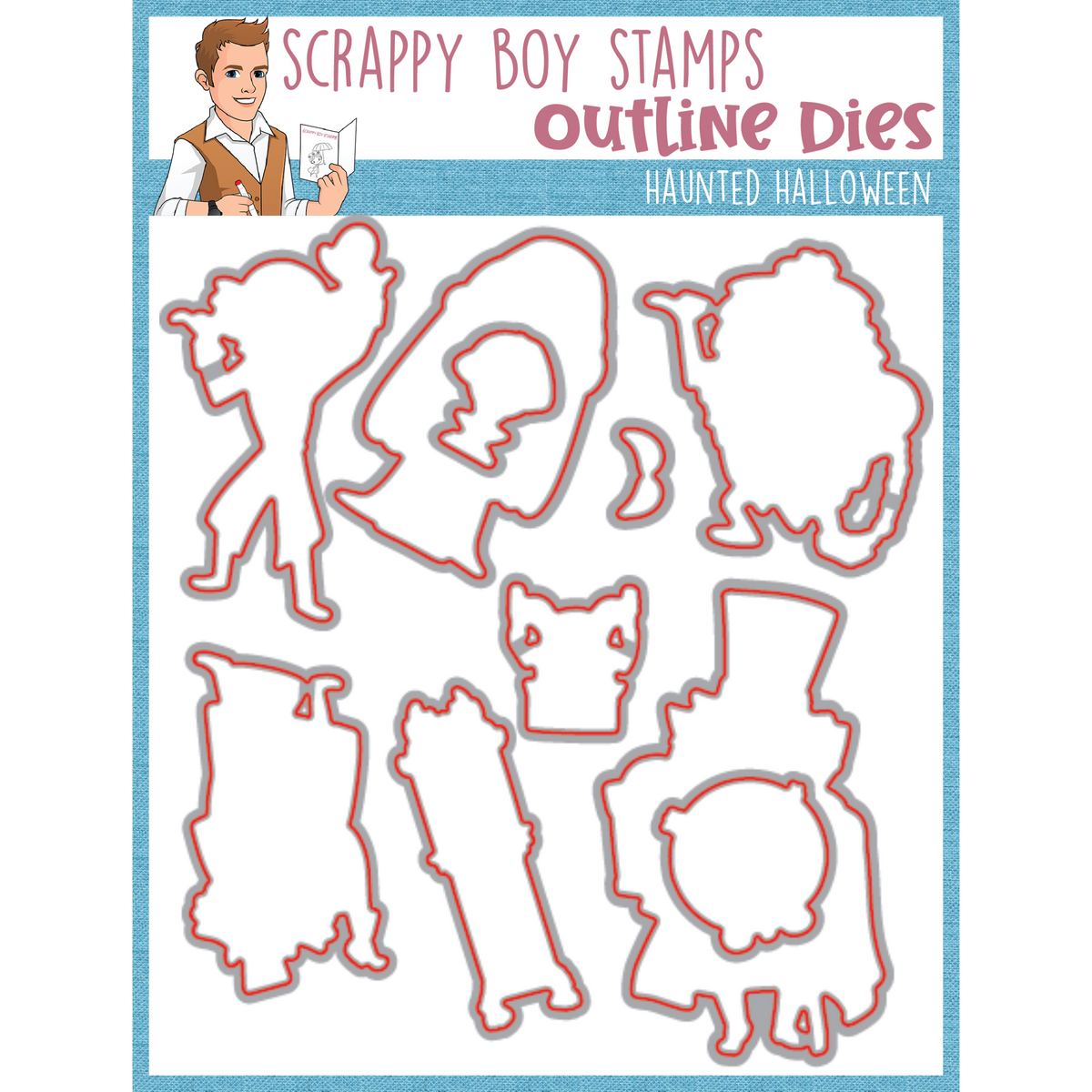 Haunted Halloween – Scrappy Boy Stamps