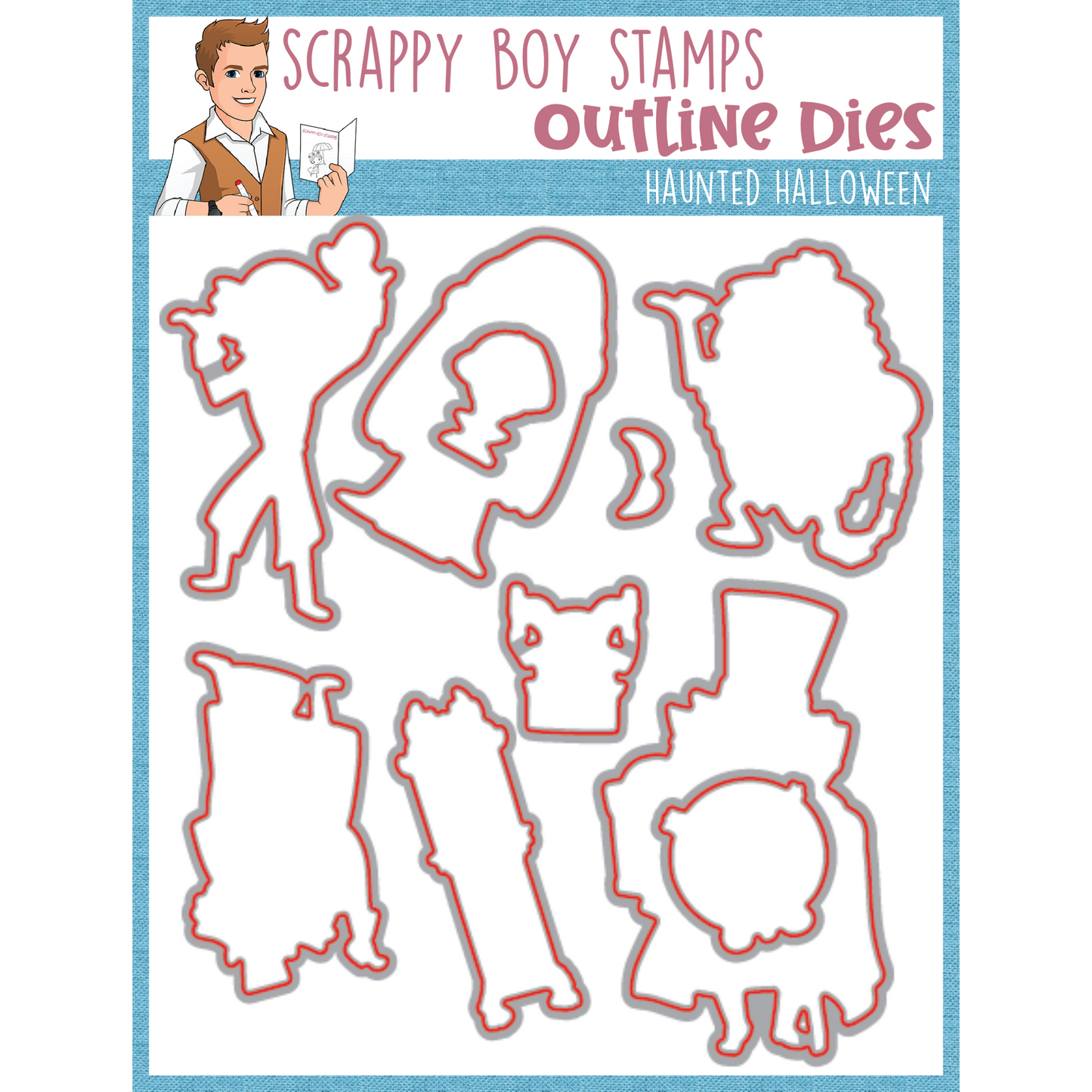 
                  
                    Outline Dies - Haunted Halloween scrappyboystamps
                  
                