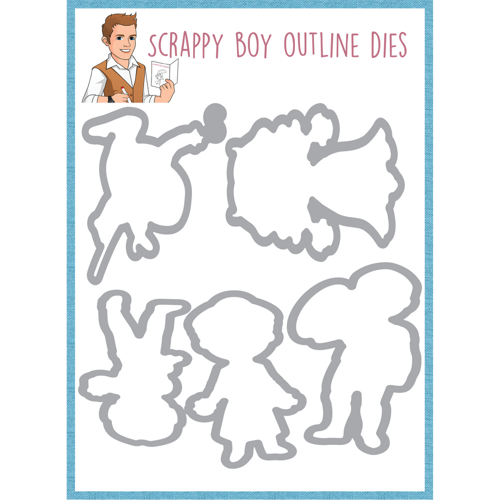 
                  
                    Bundle - Heroes of the Universe Stamp & Outline Dies scrappyboystamps
                  
                