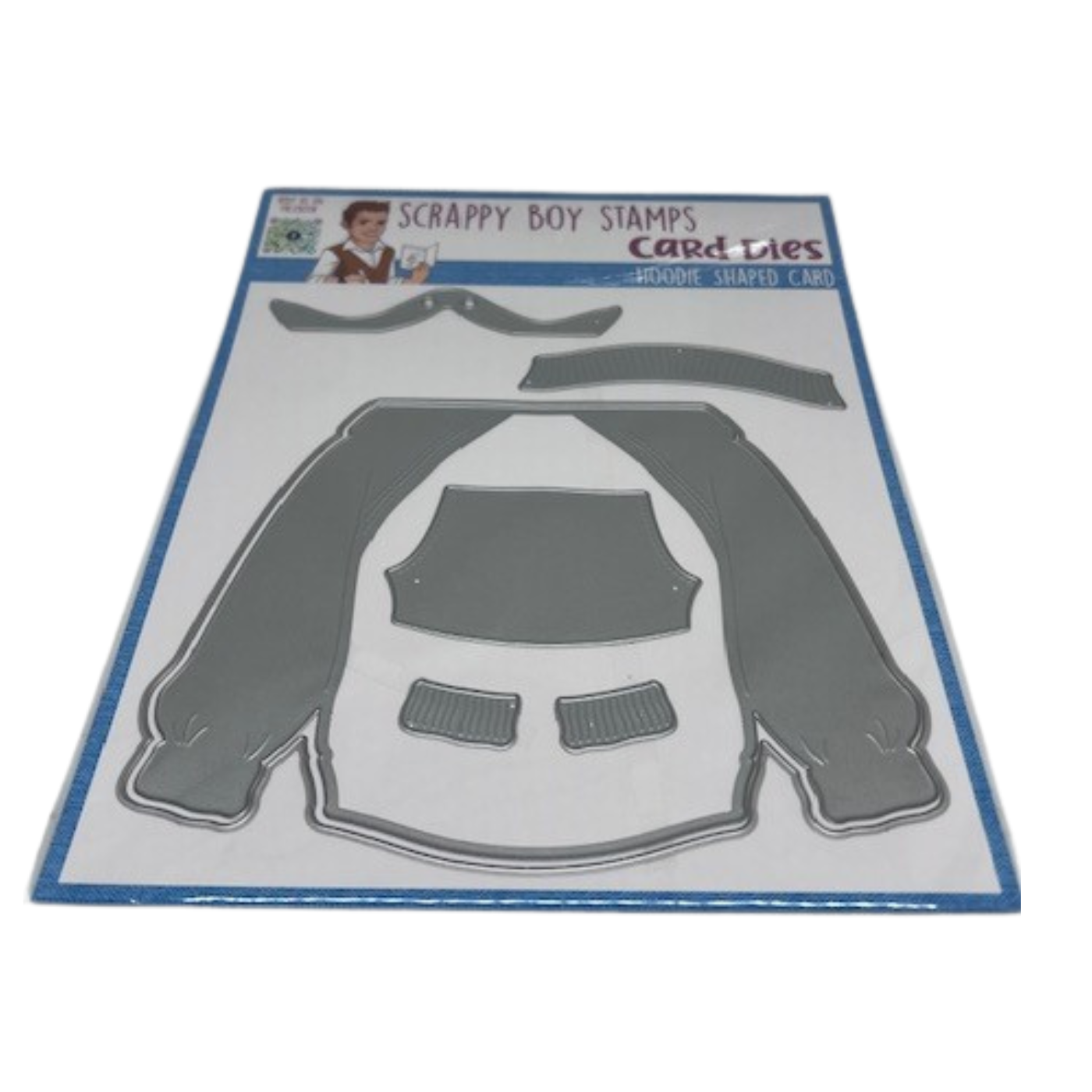 Hoodie Shaped Card Die Set scrappyboystamps