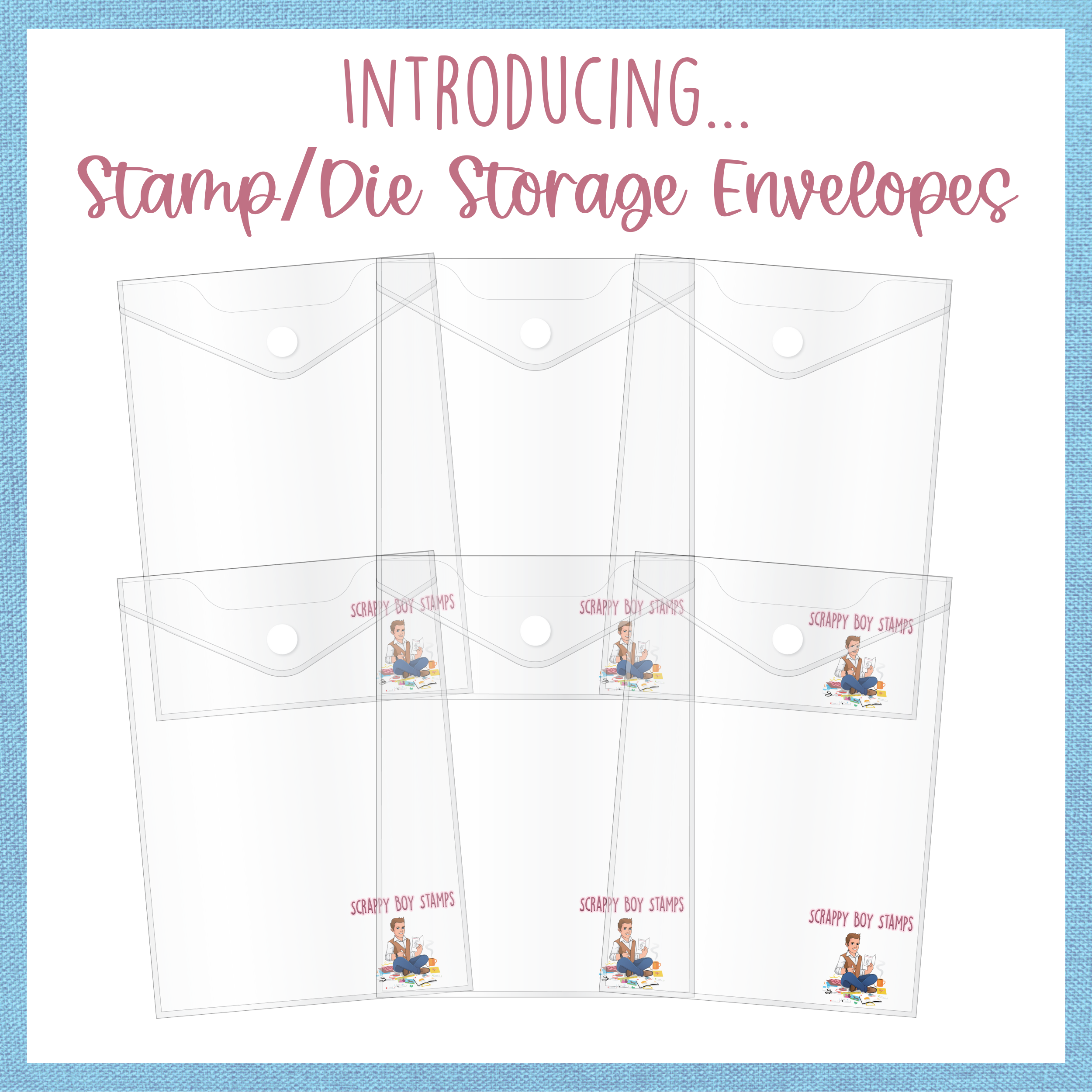 Stamp Storage Envelopes 6 pack - Branded – Scrappy Boy Stamps