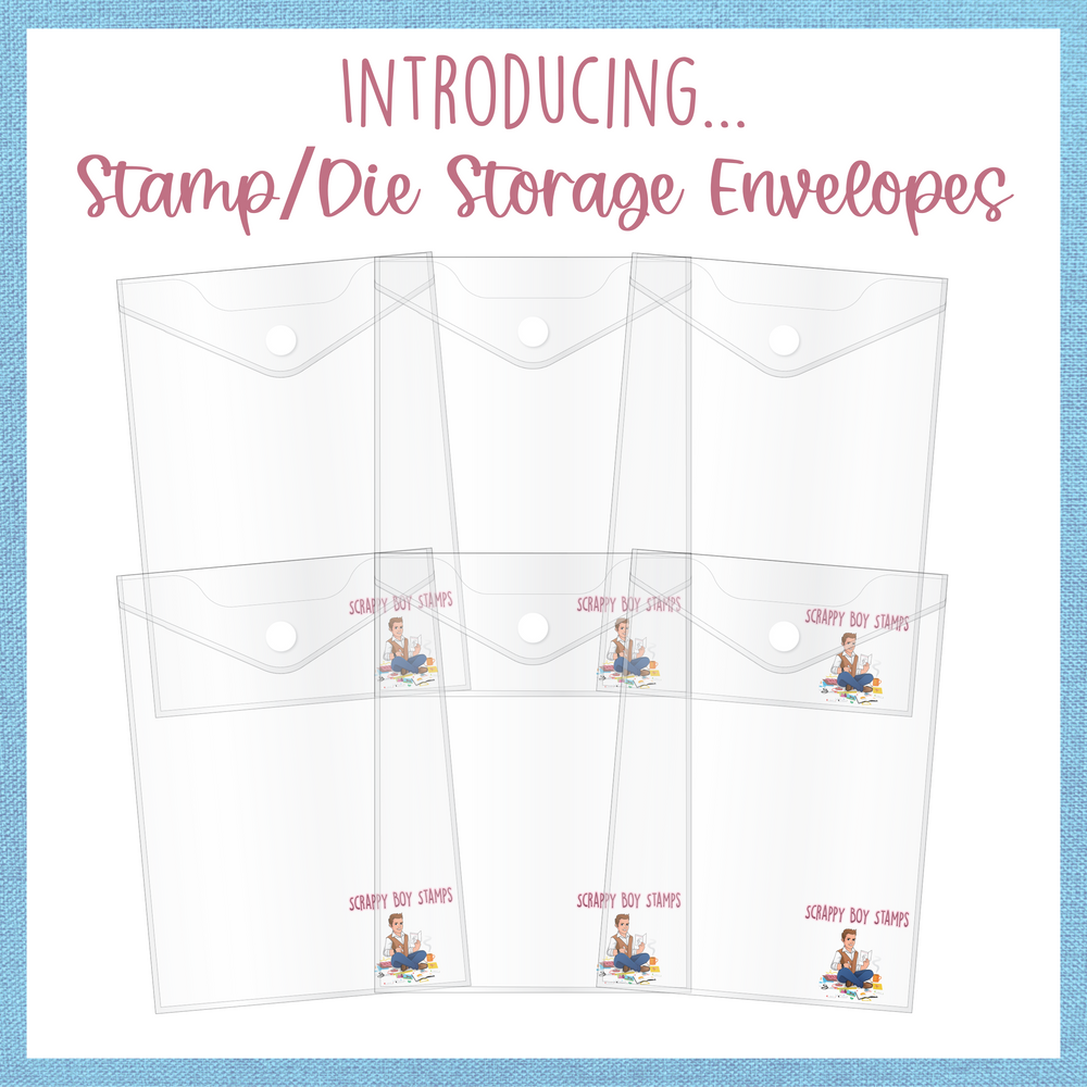 
                  
                    Stamp Storage Envelopes 6 pack - Branded Scrappy Boy Stamps
                  
                