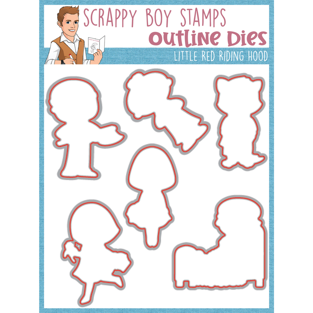 Outline Dies - Little Red Riding Hood scrappyboystamps