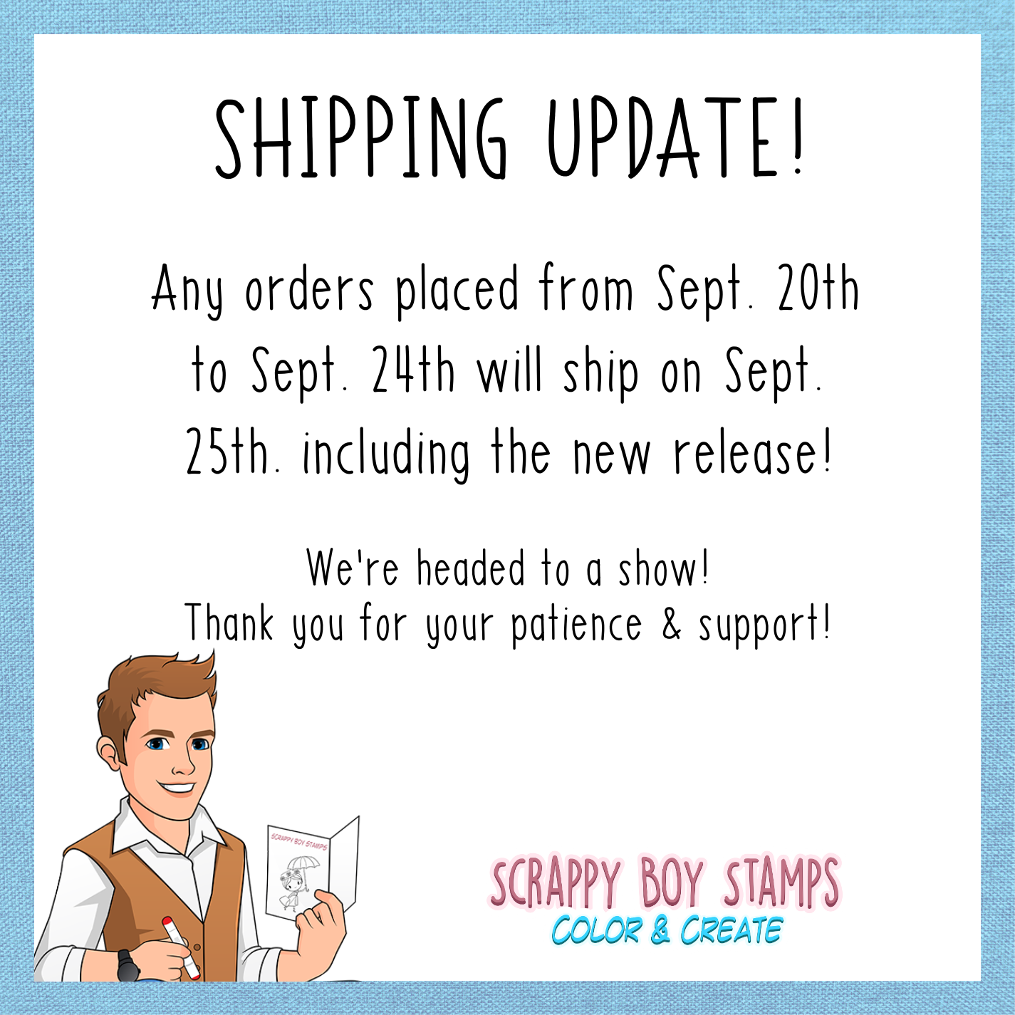 Scrappy Boy Stamps