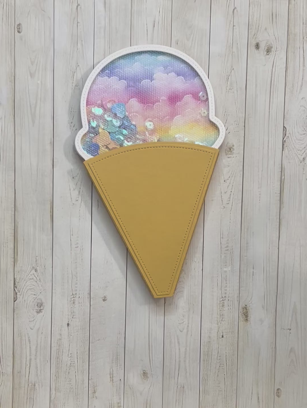 3D Ice Cream Shaker Mini Album and Box Die