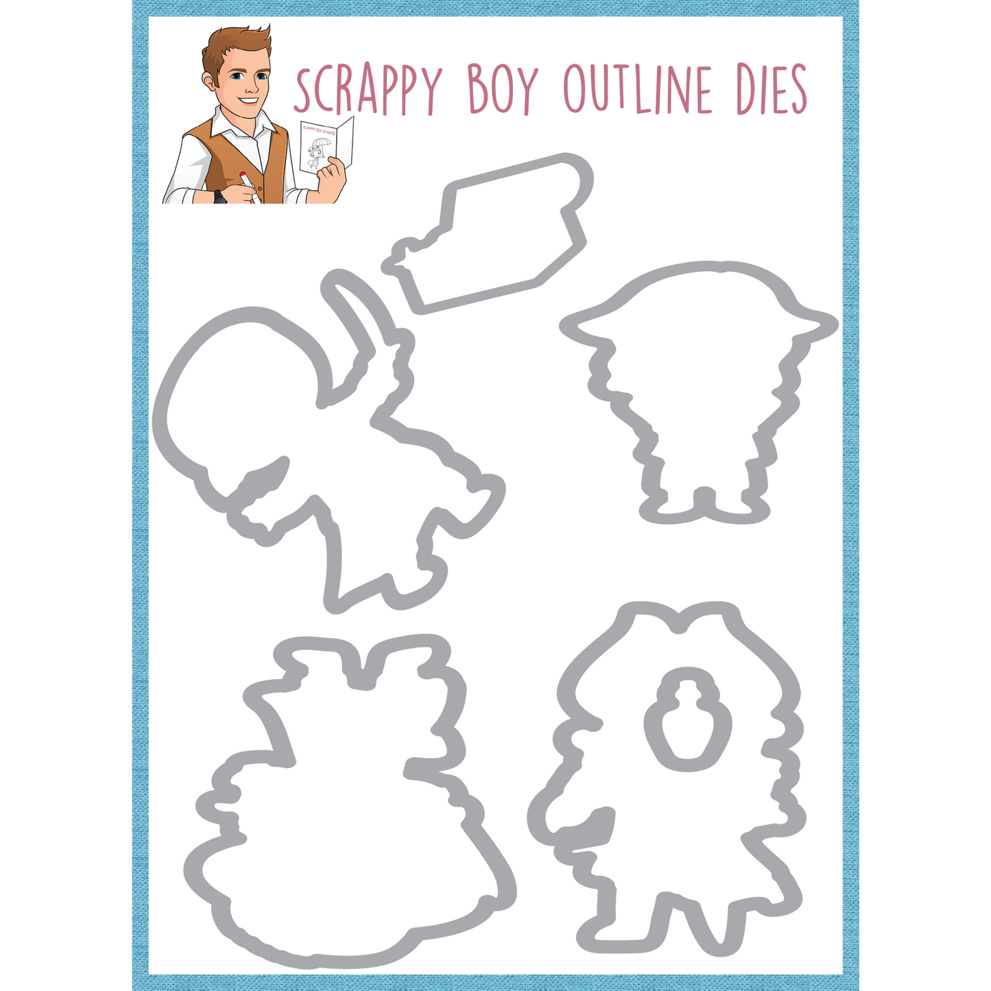Outline Dies - Shiver Me Timbers scrappyboystamps