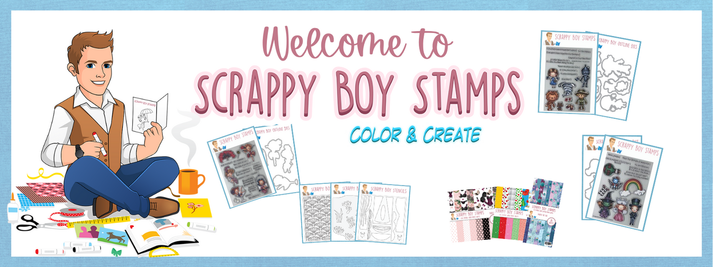 Scrappy Boy Stamps