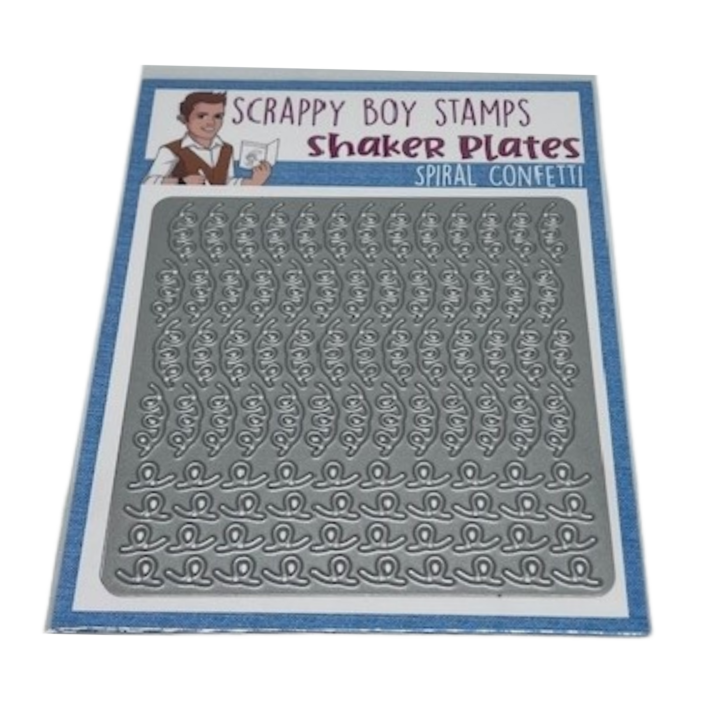 Spiral Shaker Confetti Plate scrappyboystamps