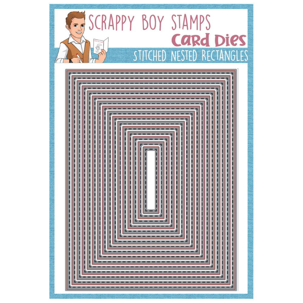 A2 Stitched Scalloped Edge Nested Dies scrappyboystamps