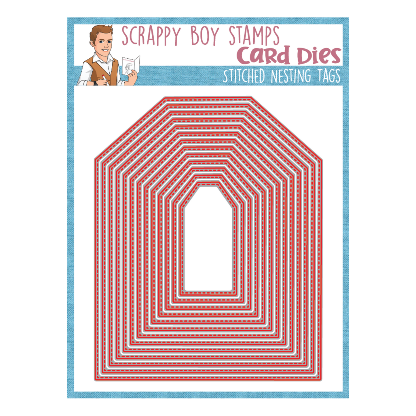 Stitched Nested Tag Dies scrappyboystamps