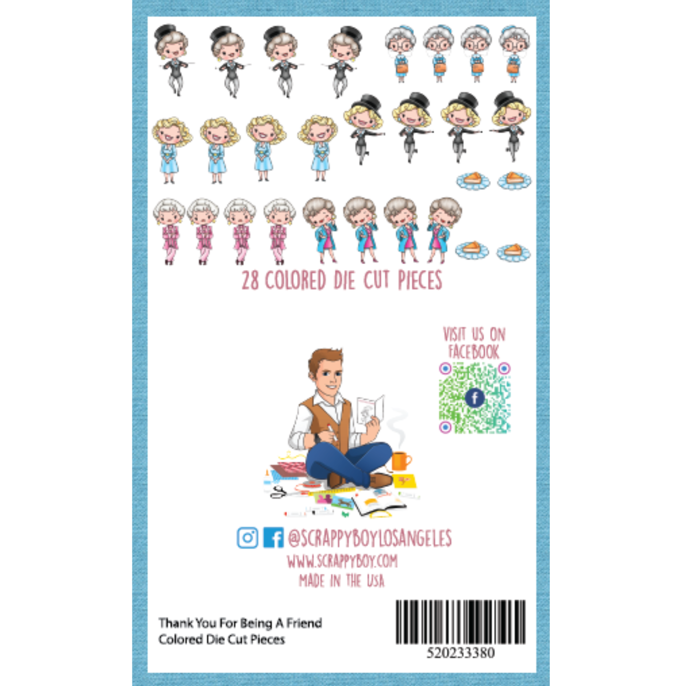 I Want It All Bundle - Thank You For Being A Friend Release Scrappy Boy Stamps