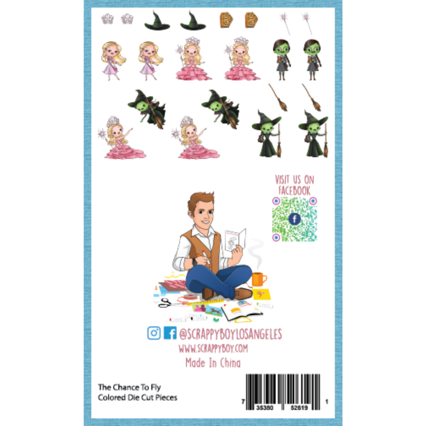 The Chance To Fly - Colored Die Cut Pieces Scrappy Boy Stamps