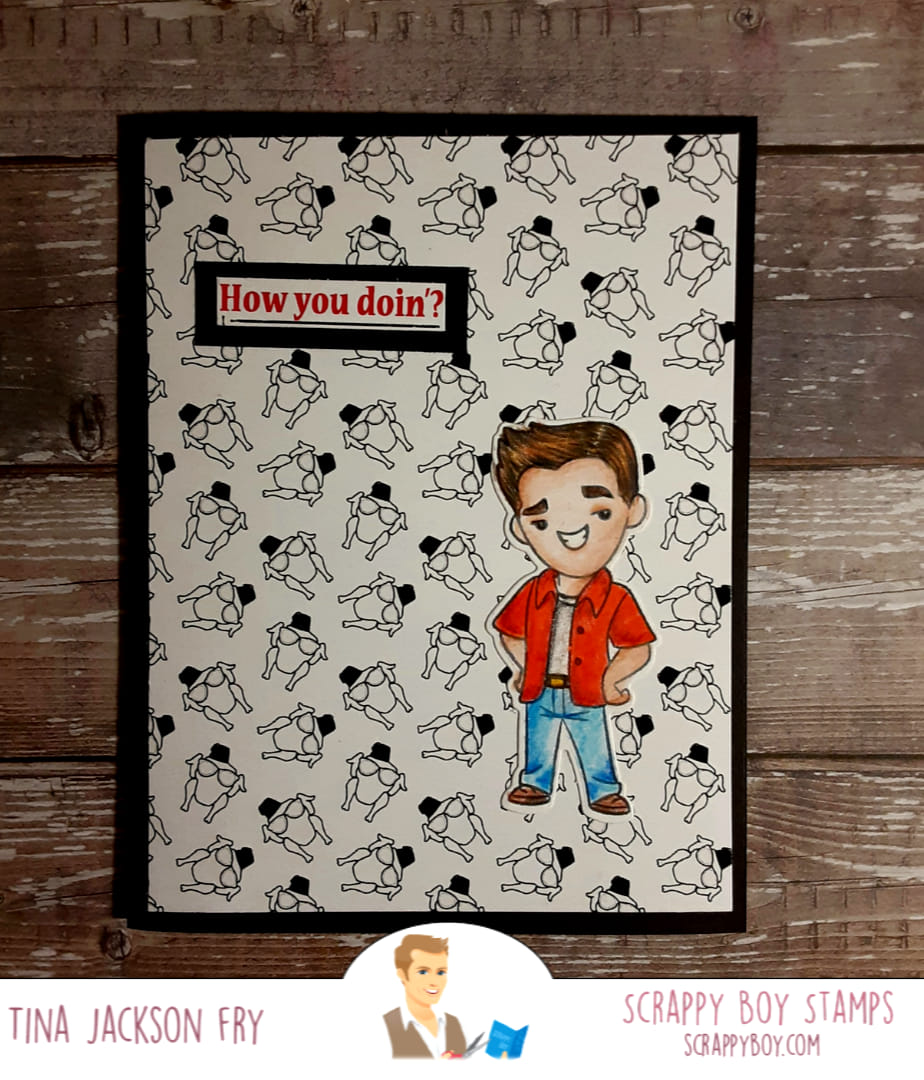 I'll Be There For You - 6x8 Stamp Set - Scrappy Boy Stamps
