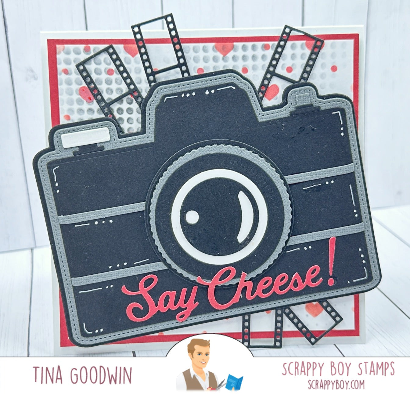 Vintage Camera Mini Album Die scrappyboystamps