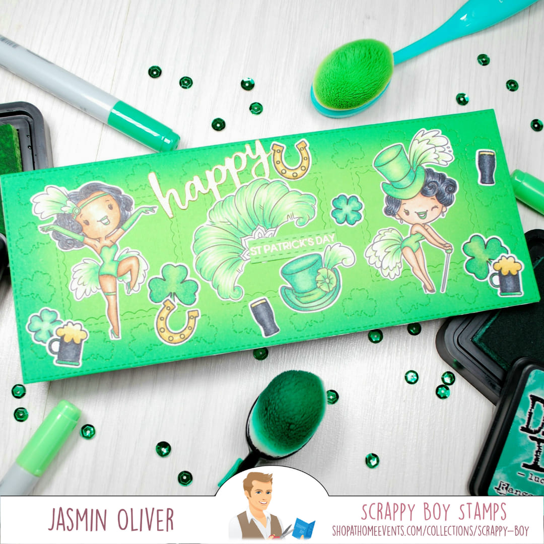Bundle - Curve Appeal Stamp & Outline Dies scrappyboystamps