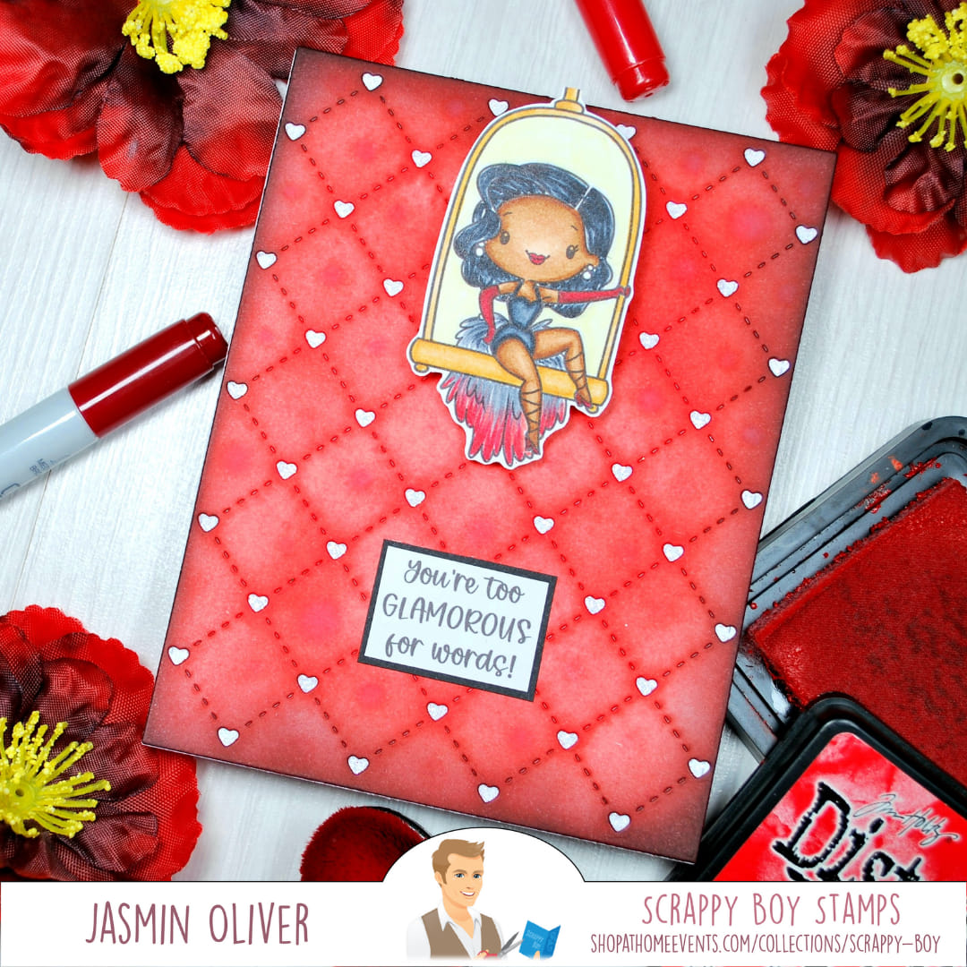 Burlesque Beauties - 6x8 Stamp scrappyboystamps