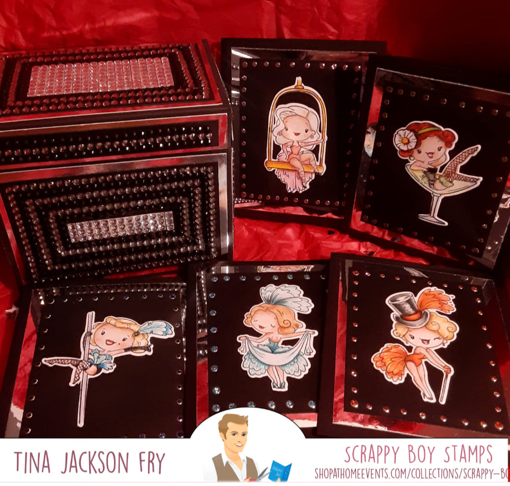
                  
                    Burlesque Beauties - 6x8 Stamp scrappyboystamps
                  
                