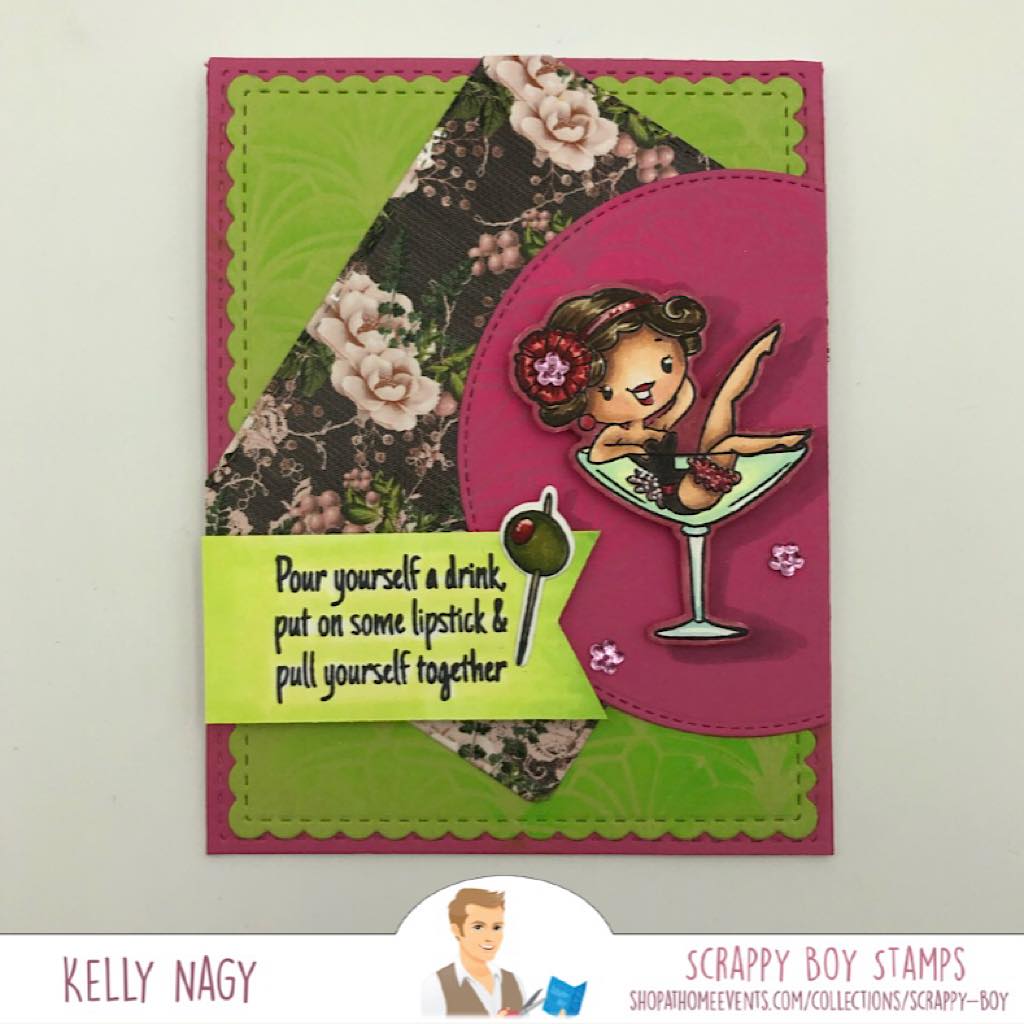 Burlesque Beauties - 6x8 Stamp scrappyboystamps
