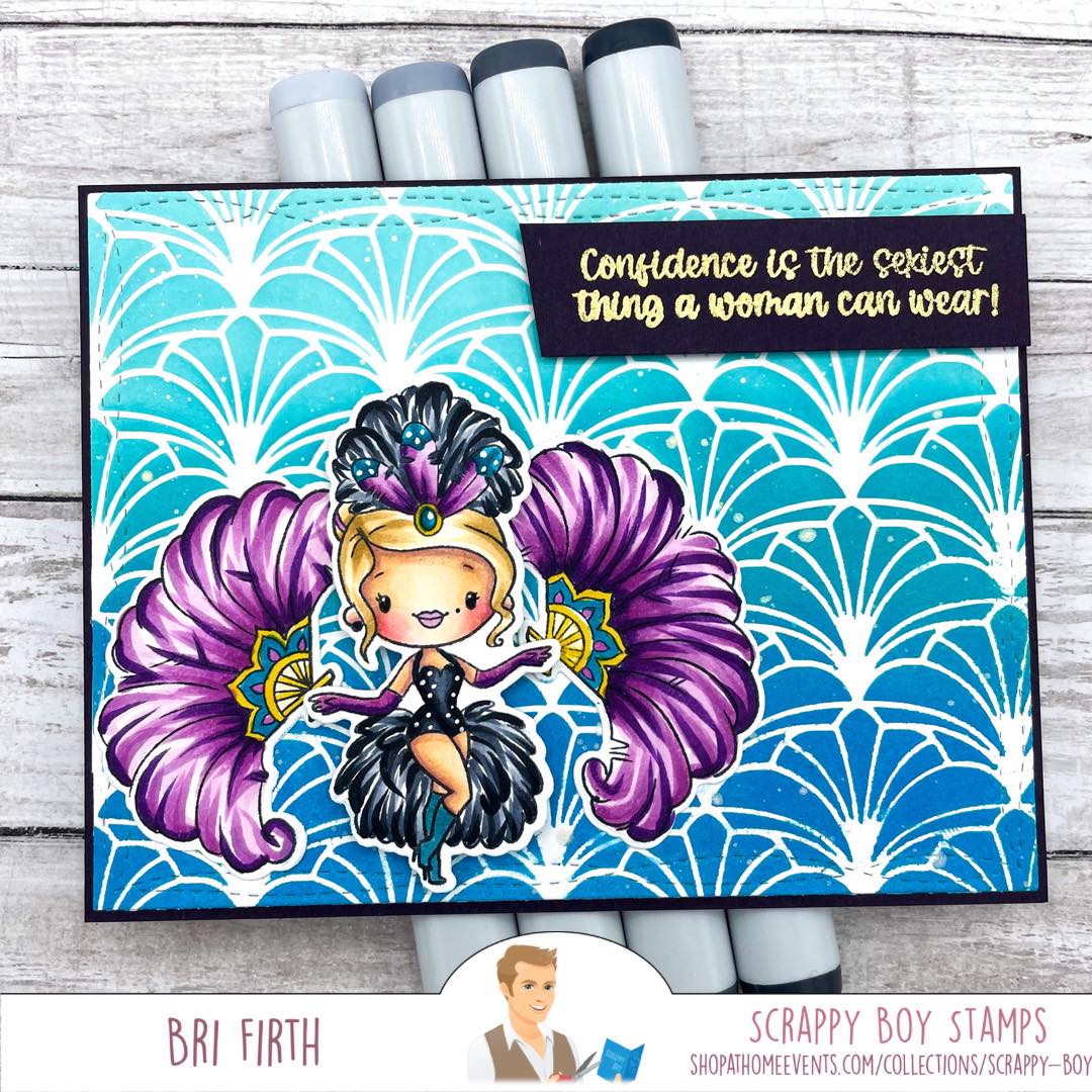 Curve Appeal - 6x8 Stamp scrappyboystamps