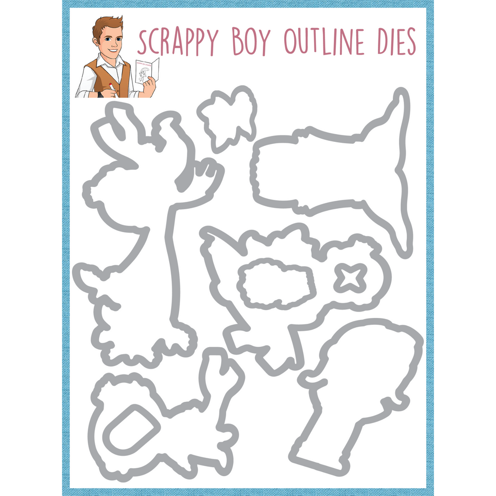 Outline Dies - Adventures of a Prince scrappyboystamps