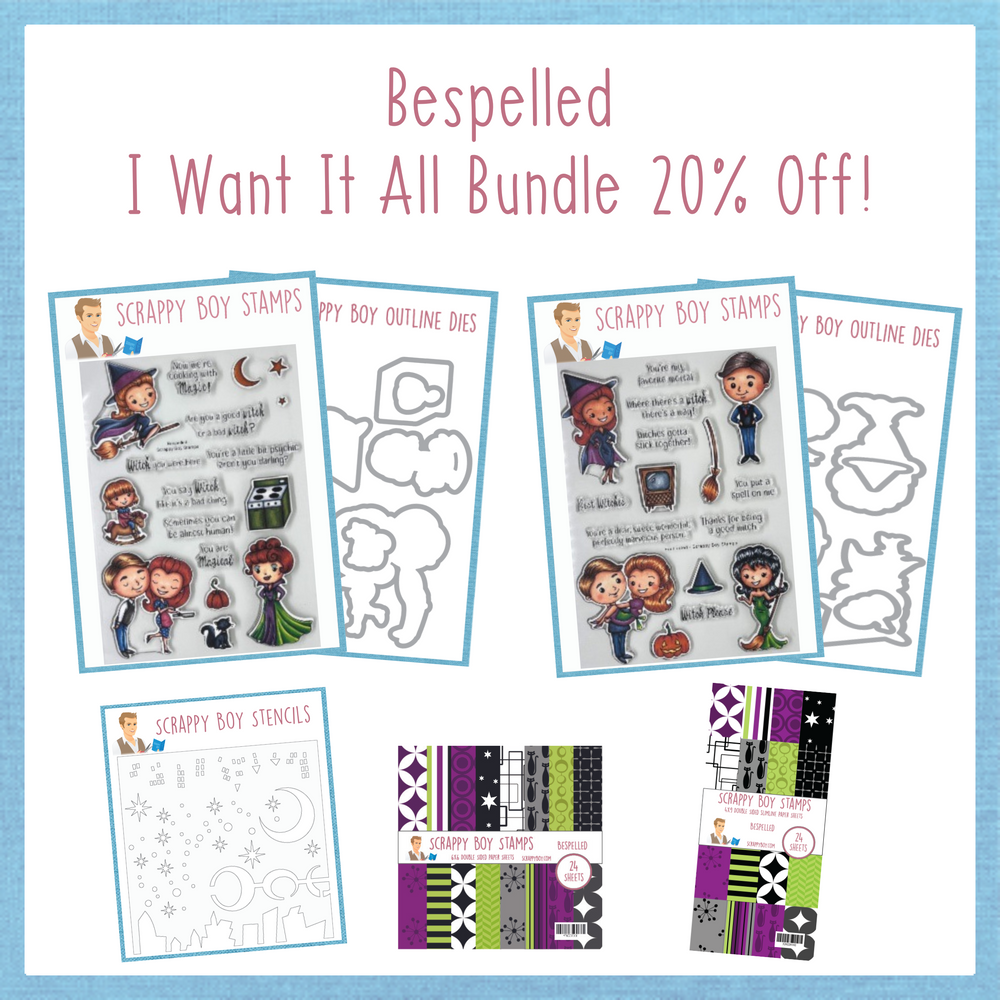 I Want It All Bundle - Bespelled scrappyboystamps
